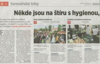 Plzeňské farmářské trhy jsou nejlepší v České republice